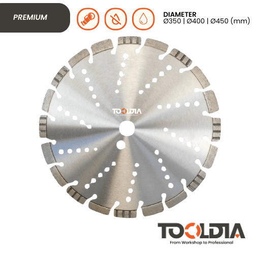 DIAMOND BLADE FOR ASPHALT & CONCRETE - Tooldia