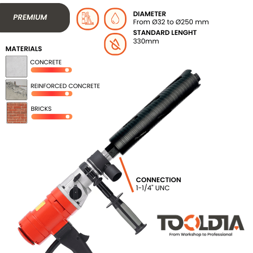 DIAMOND CORE DRILL BIT - DRY USE - Tooldia