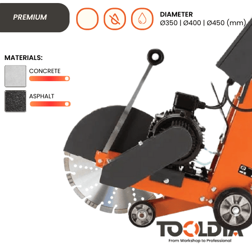 DIAMOND BLADE FOR ASPHALT & CONCRETE - Tooldia