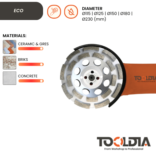 DIAMOND CUP GRINDING WHEEL FOR CONCRETE - Tooldia